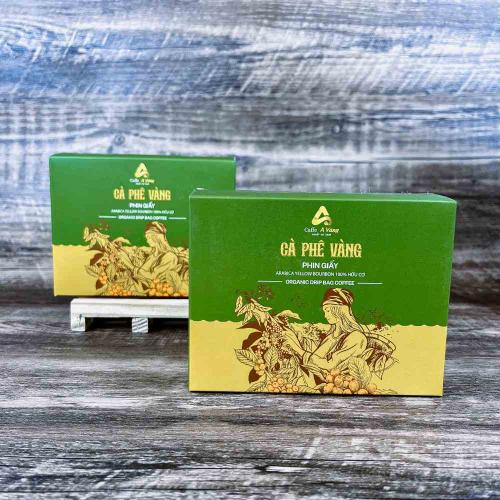 Hộp Cà Phê Vàng Đặc Sản Phin Giấy 4.0 Cao Cấp Nhật Bản Loại 7 Gói